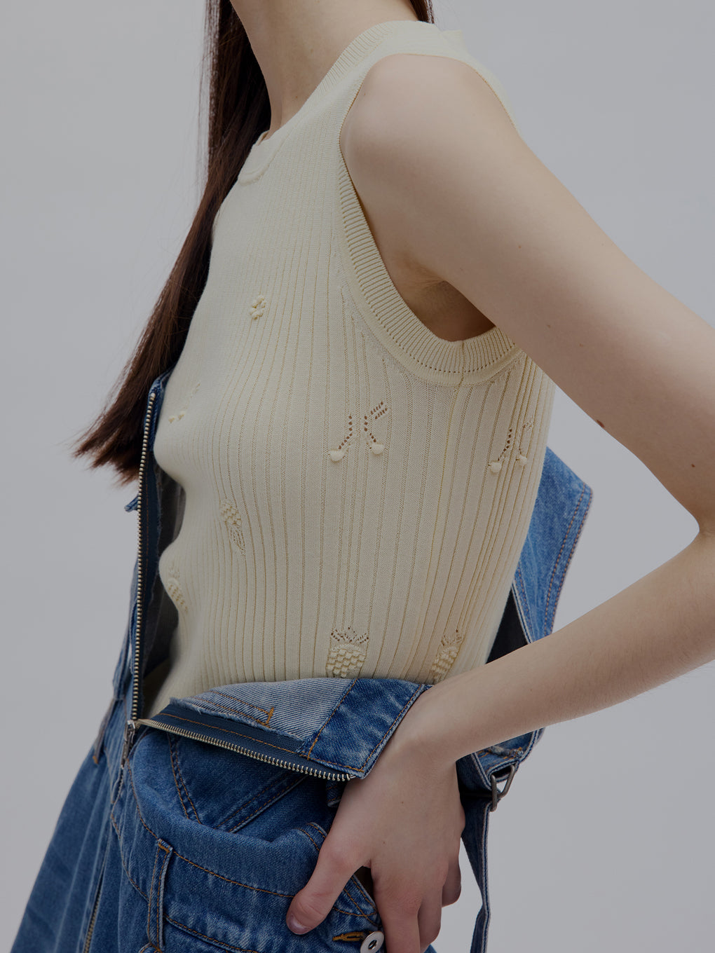 MEDI FRUIT RIB KNIT TANK