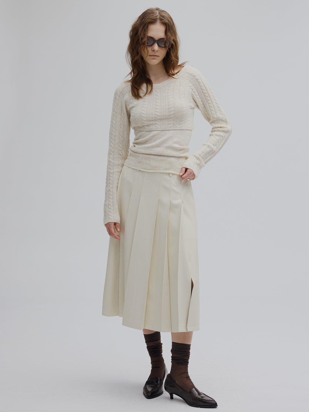 SHORT BOLERO IN CAMI KNIT TOP