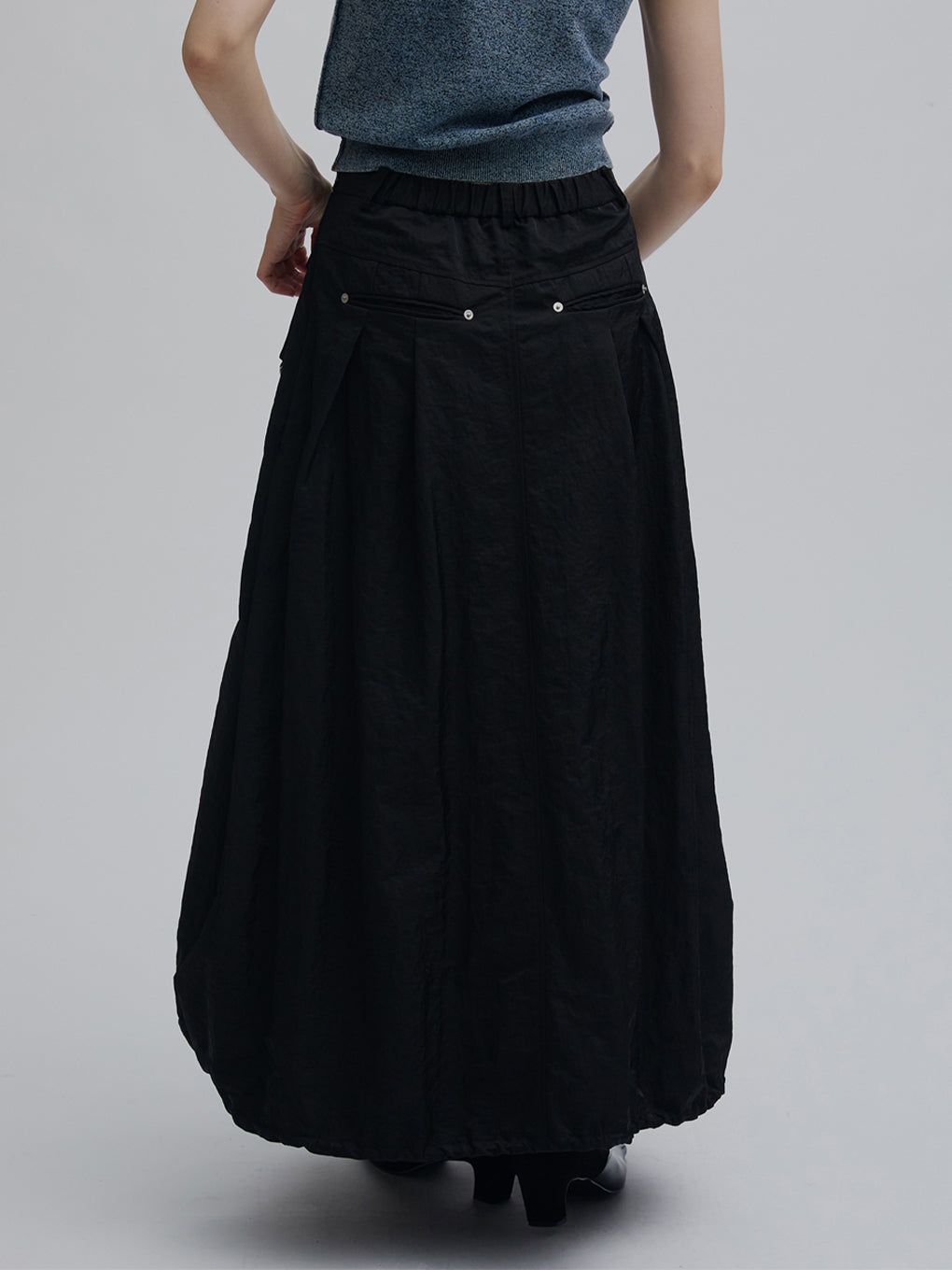 WAIST POCKET BALLOON SKIRT