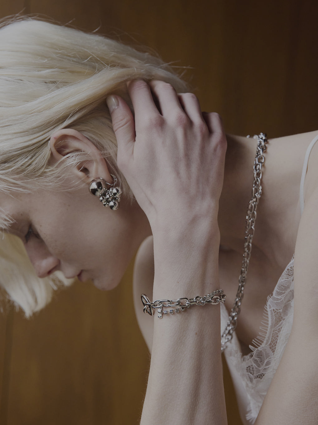 Bijou R.I Crystal Chain Bracelet