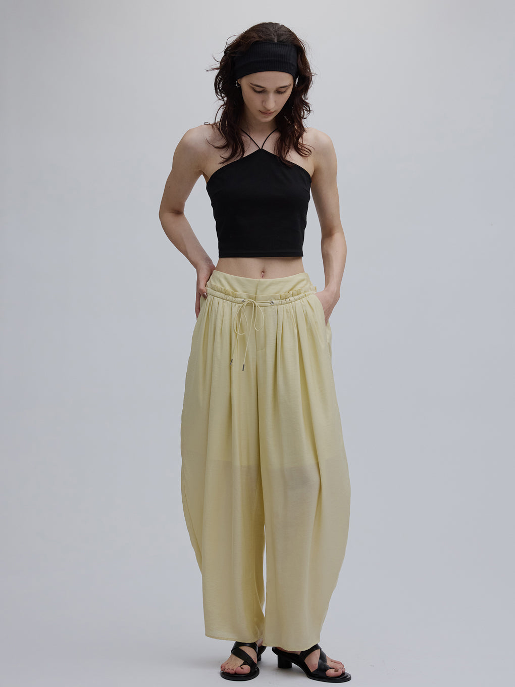 HALTER CAMISOLE LAYERED TOPS