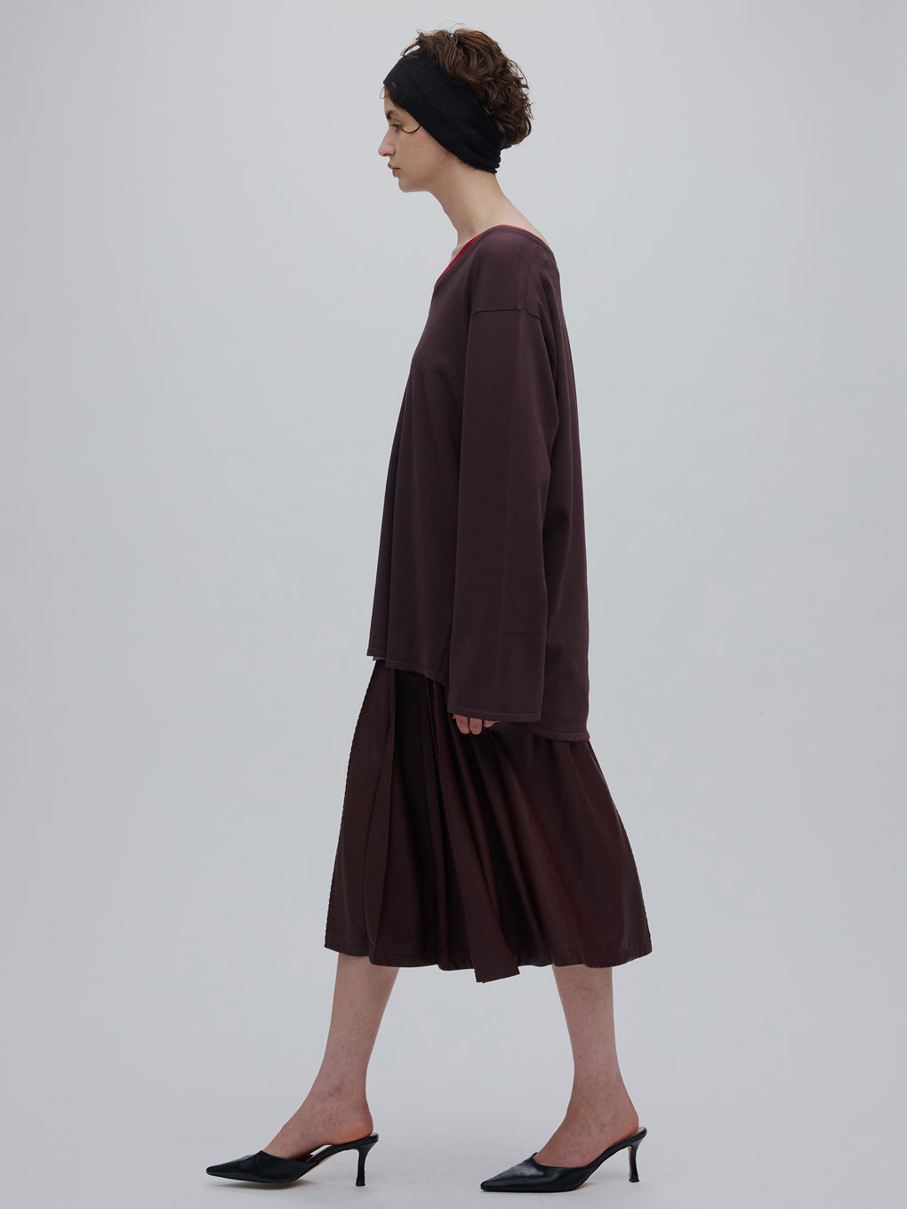 LOW BASIC 2WAY OVER KNIT TOP
