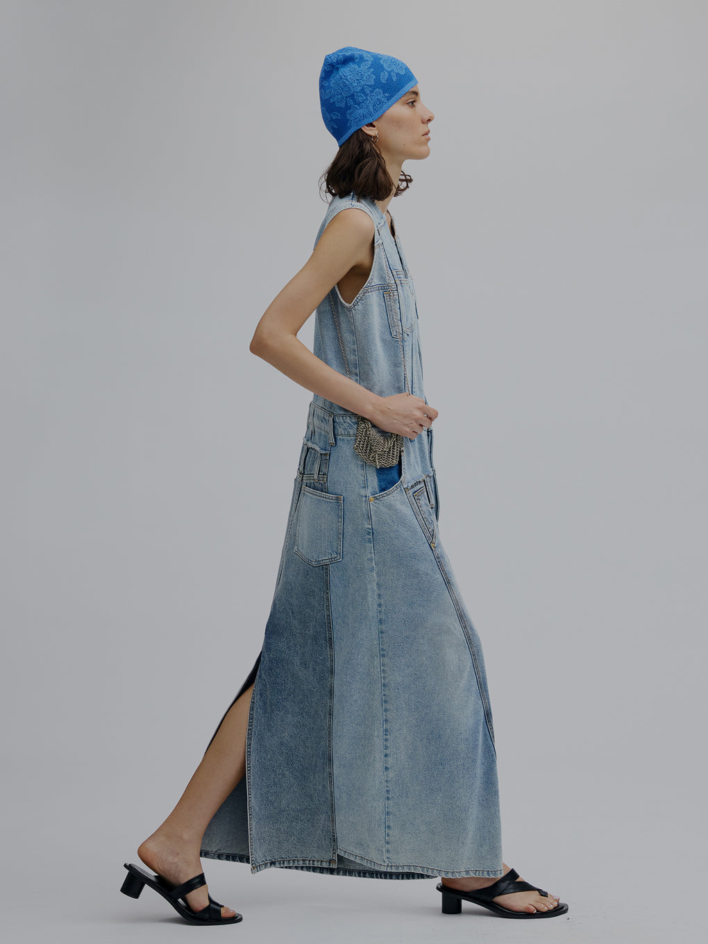 MEDI REMAKE I LINE DENIM DRESS