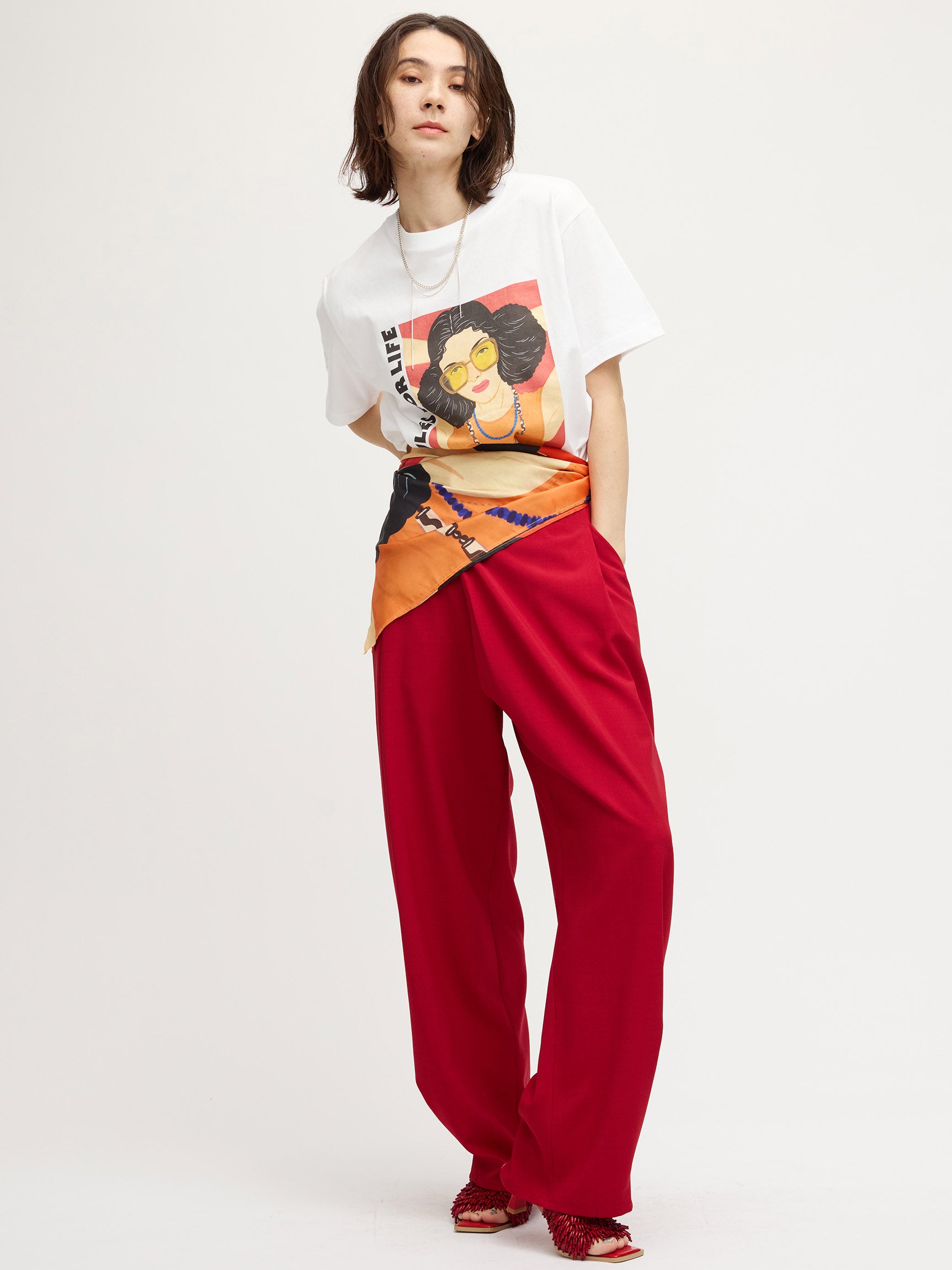 MEDI WIDE TUCK BONTAN PANTS