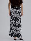 COW PATTERN  MODERN TUCK PANTS