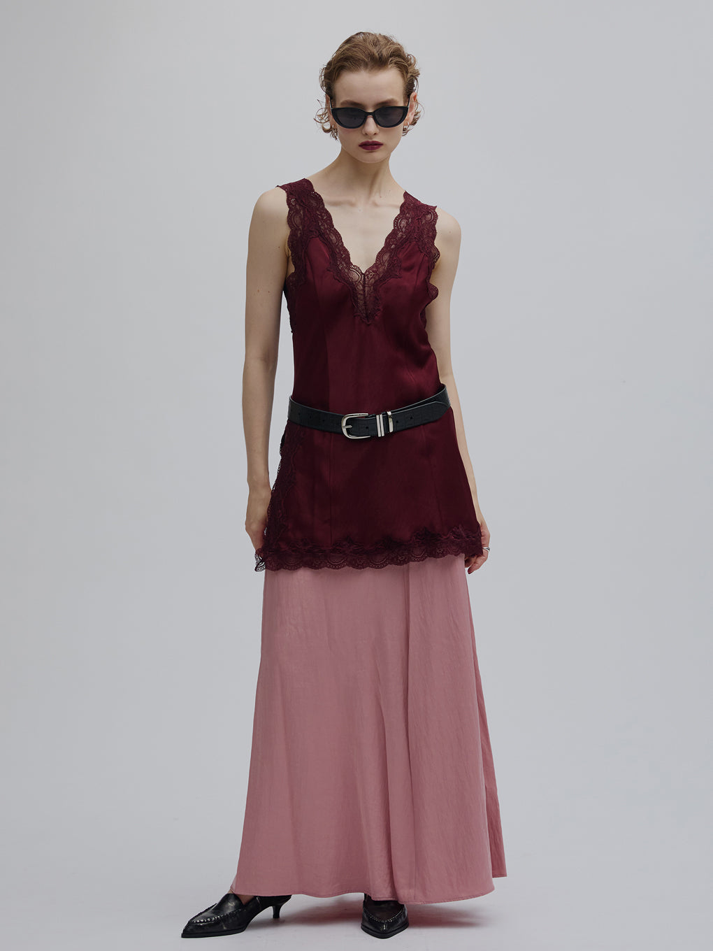 MEDI SILKY GLOW FLARE SKIRT