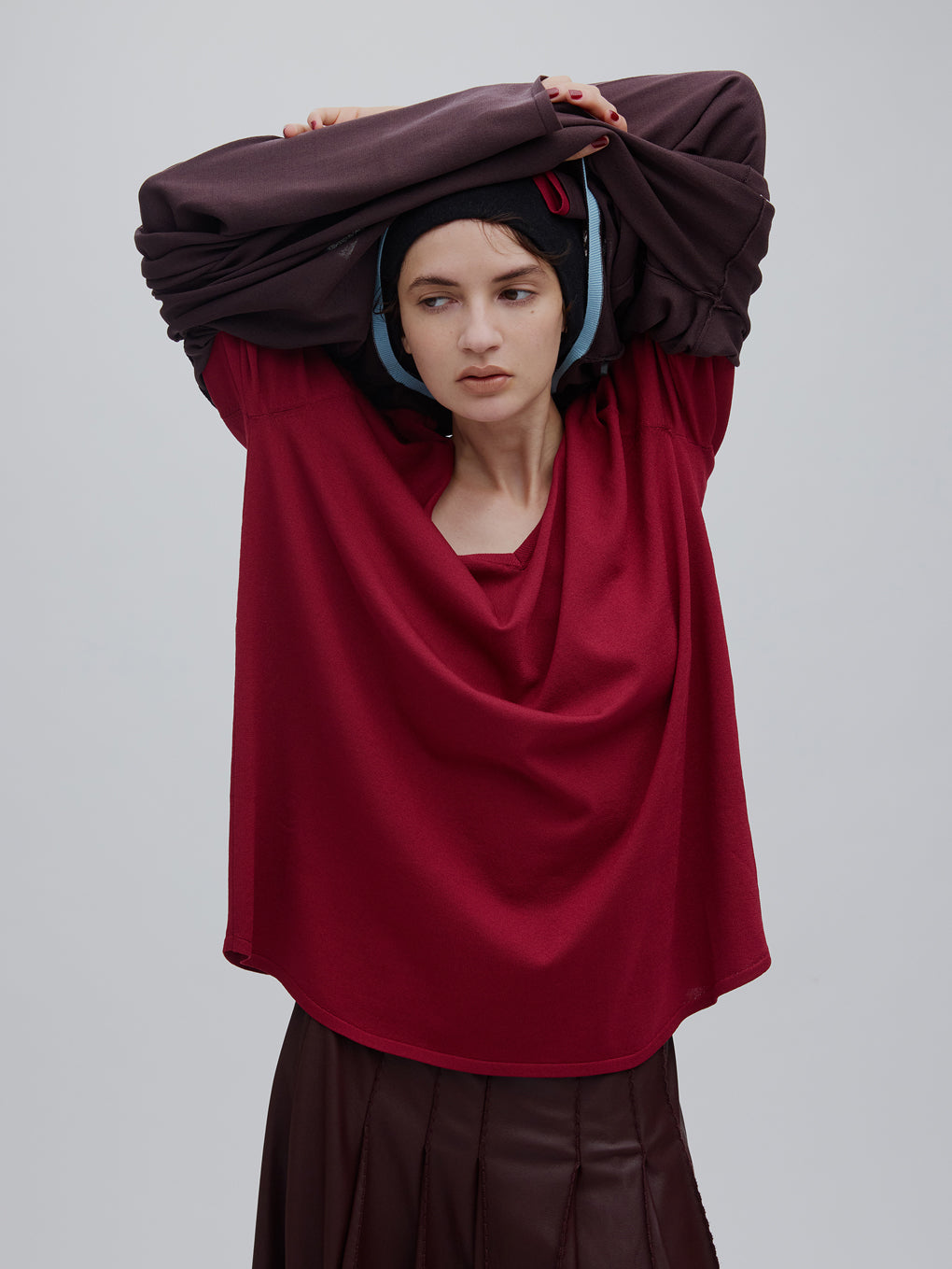 LOW BASIC 2WAY OVER KNIT TOP