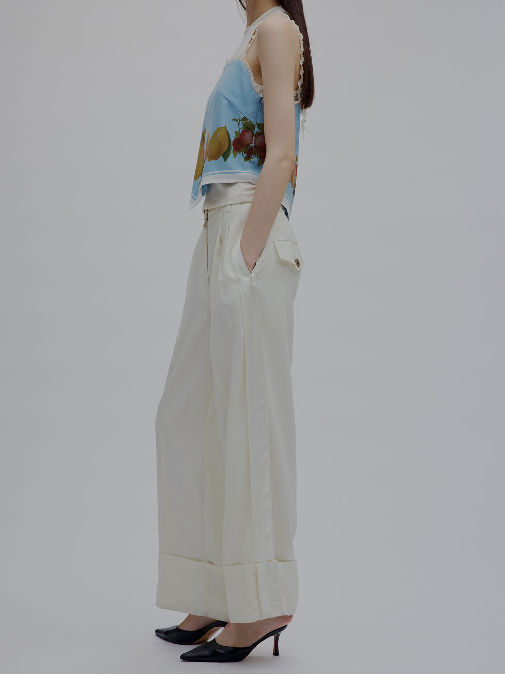 MEDI FOLDED HEM RELAXING PANTS