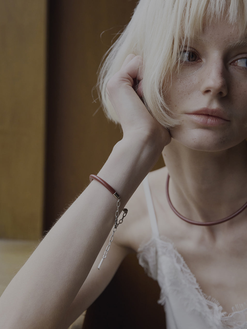 Bijou R.I Leather Bangle