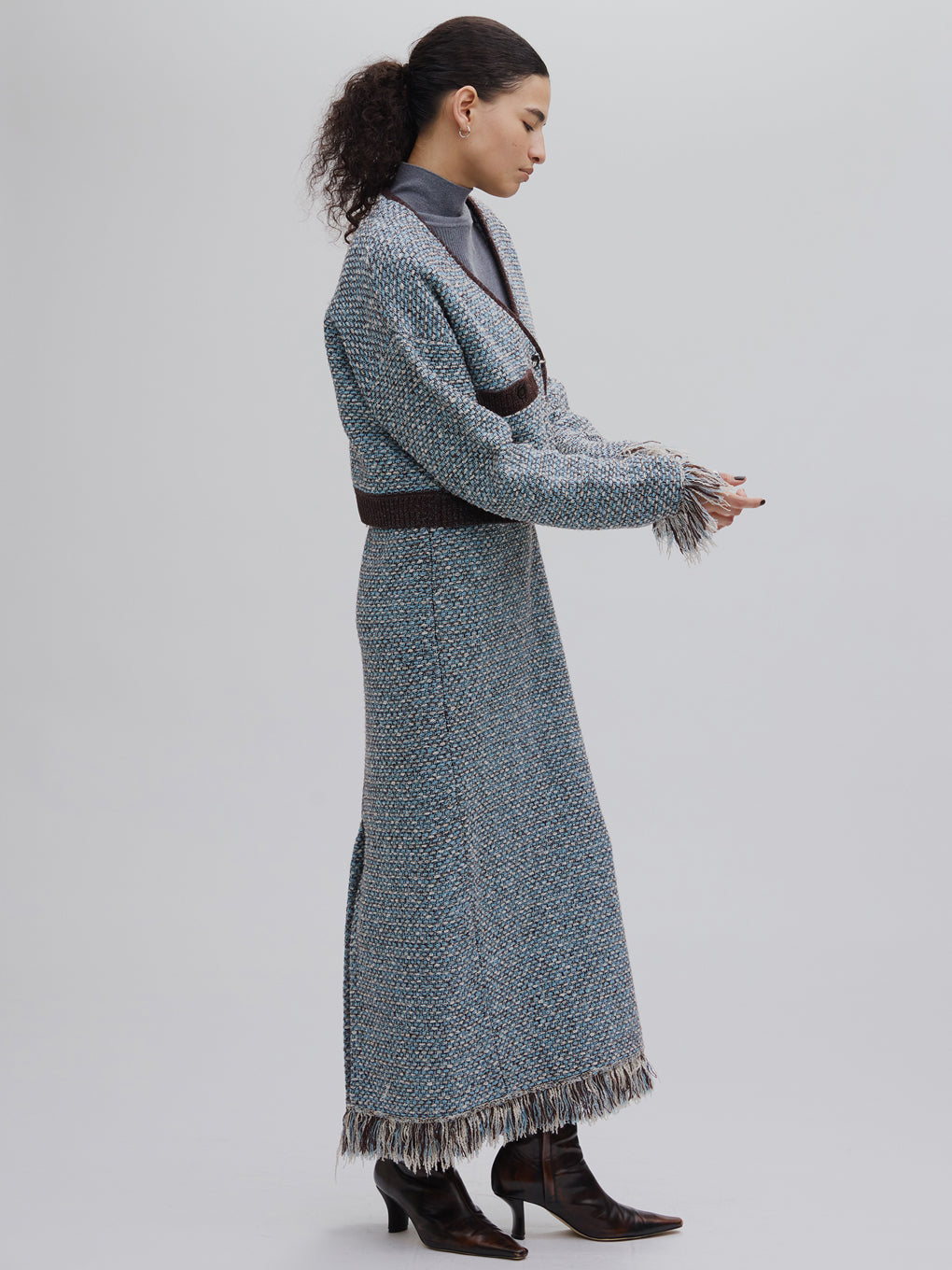 UND TWEED SHORT KNIT CARDIGAN