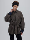 VOLUME SLEEVE DRAWSTRING SHIRT