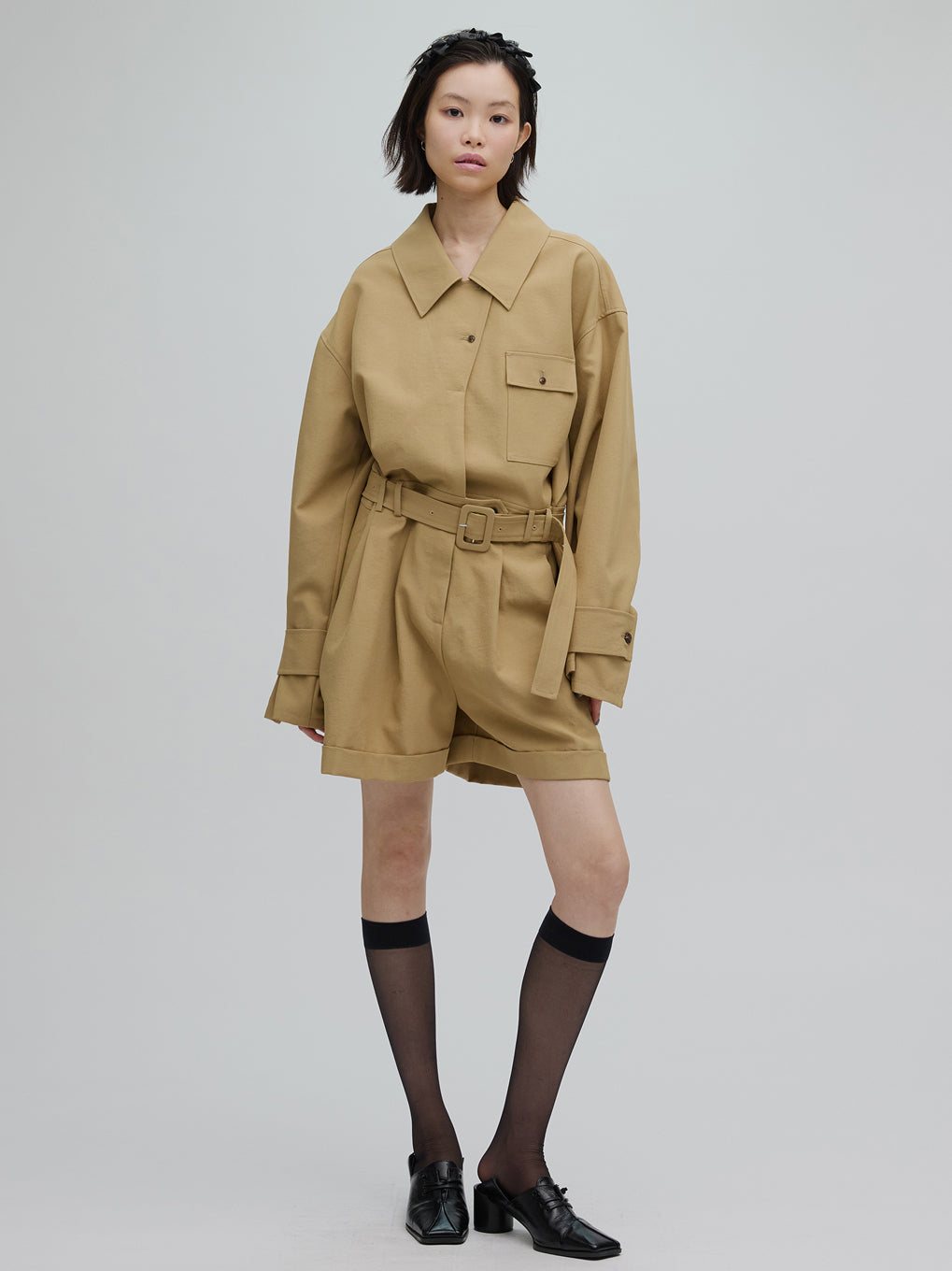 TRENCH LIKE SHORT ROMPERS