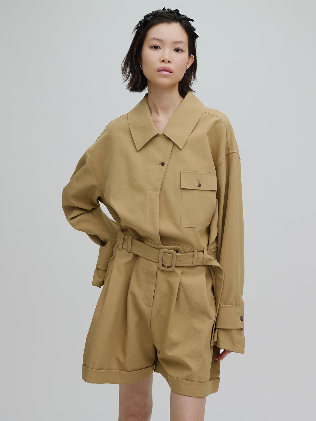 TRENCH LIKE SHORT ROMPERS