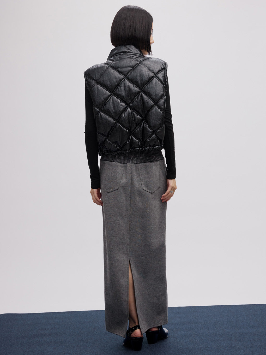 BONBOM×Ameri BONDING PENCIL SKIRT