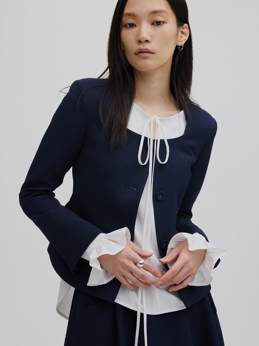 2WAY SQUARE NECK CROP JACKET