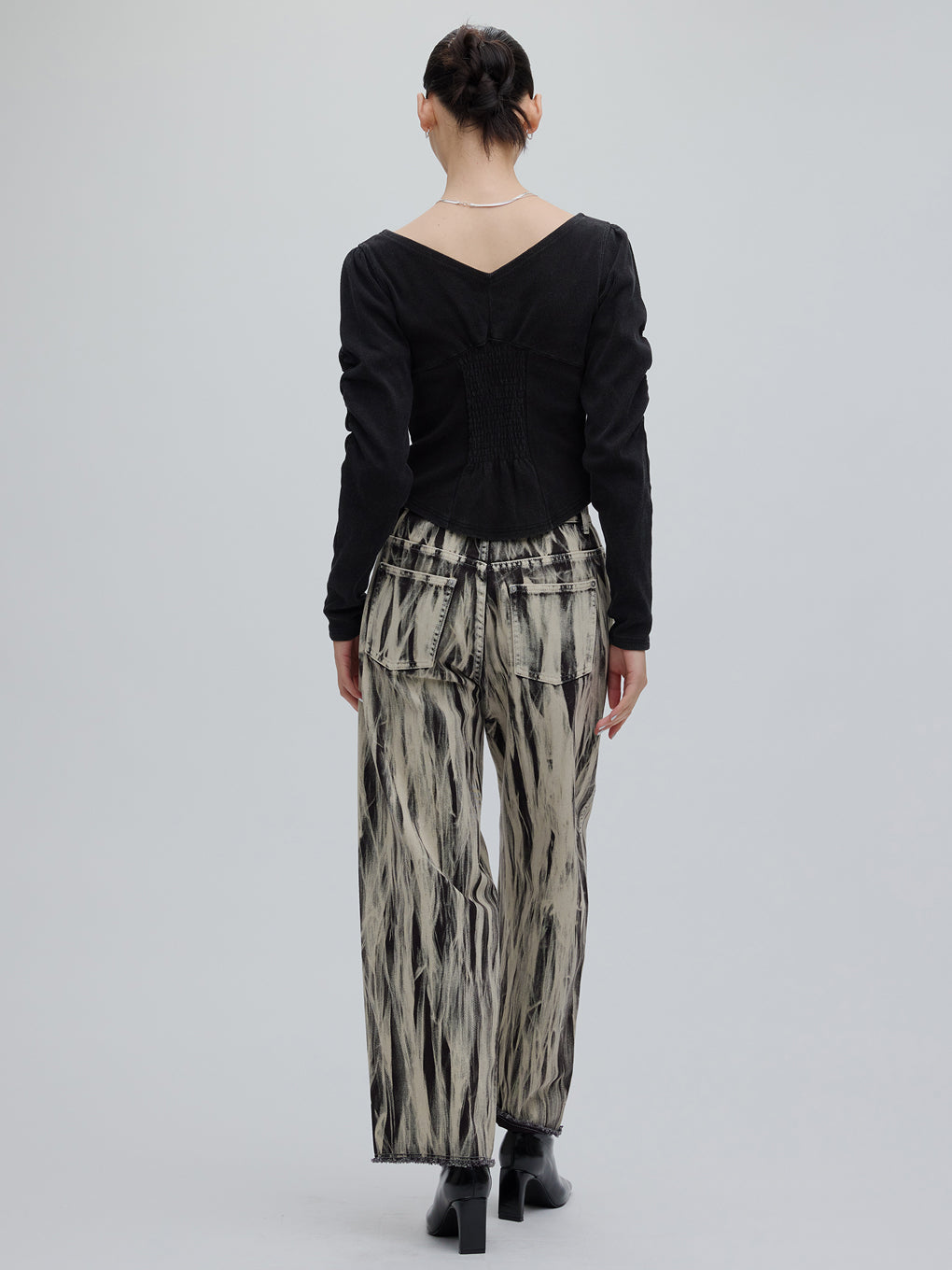 HAND BLEACH LOOSE DENIM