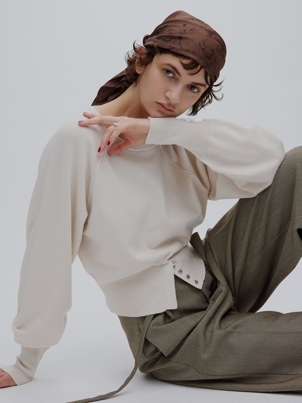 LOW BASIC WAIST STOP KNIT TOP