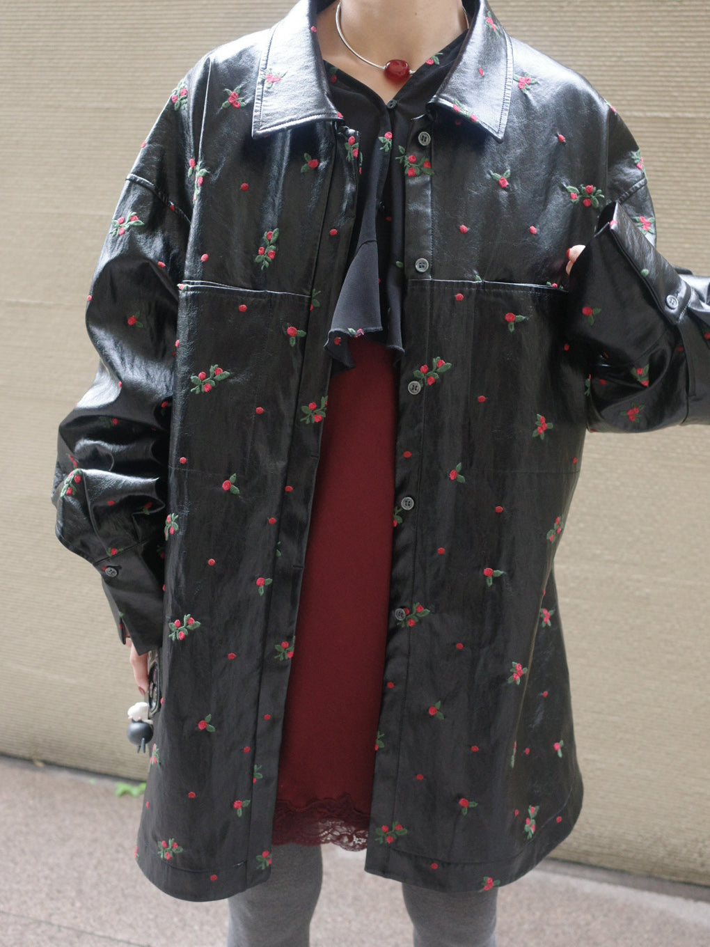 CHRISTINE EMBROIDERY SHIRT JACKET