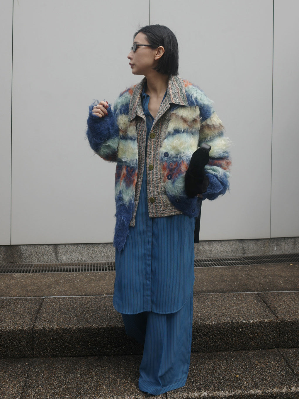 MONSTER SHAGGY LONG KNIT CARDIGAN