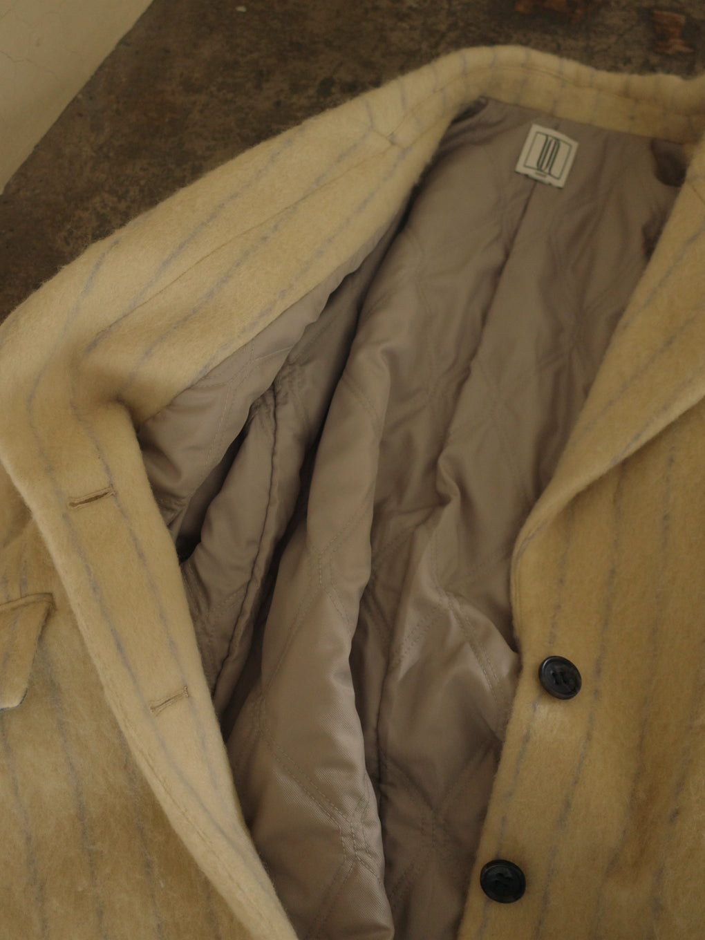 UND STRIPE ALPACA SHAGGY JACOT