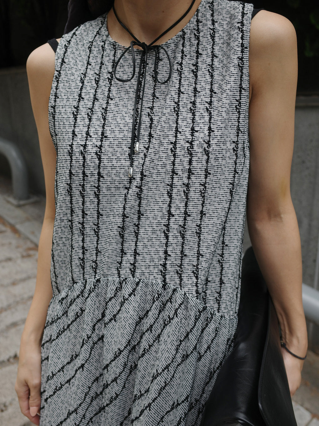 JERRY SHEER TWEED DRESS