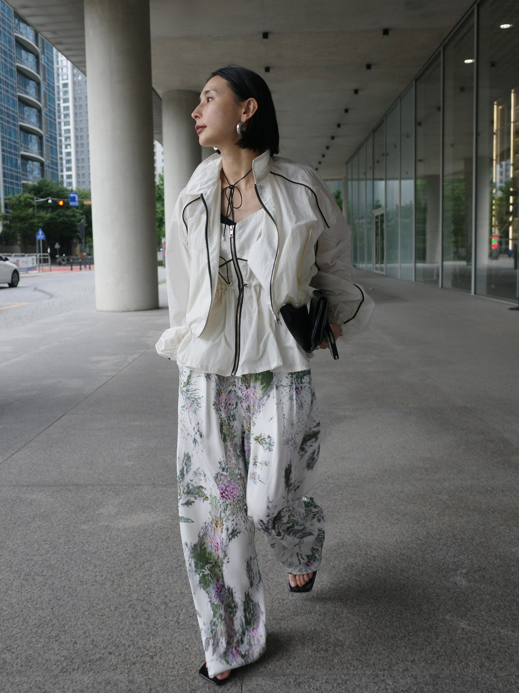 SHORT TRACK JACKET WITH BUSTIER