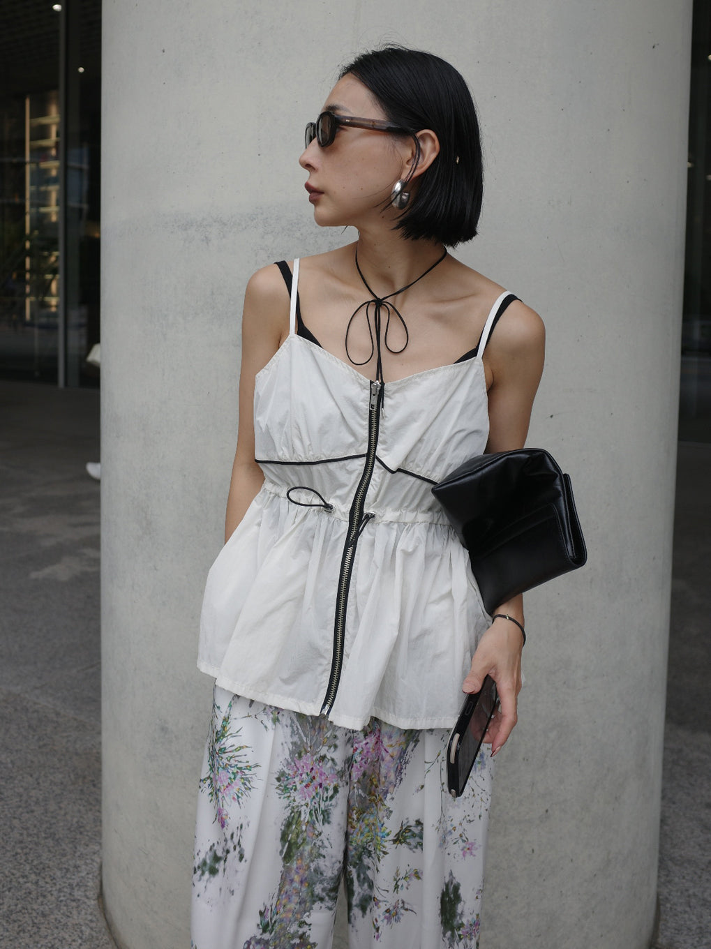 SHORT TRACK JACKET WITH BUSTIER