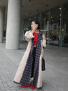 REVERSIBLE PARIS LETTER TRENCH COAT