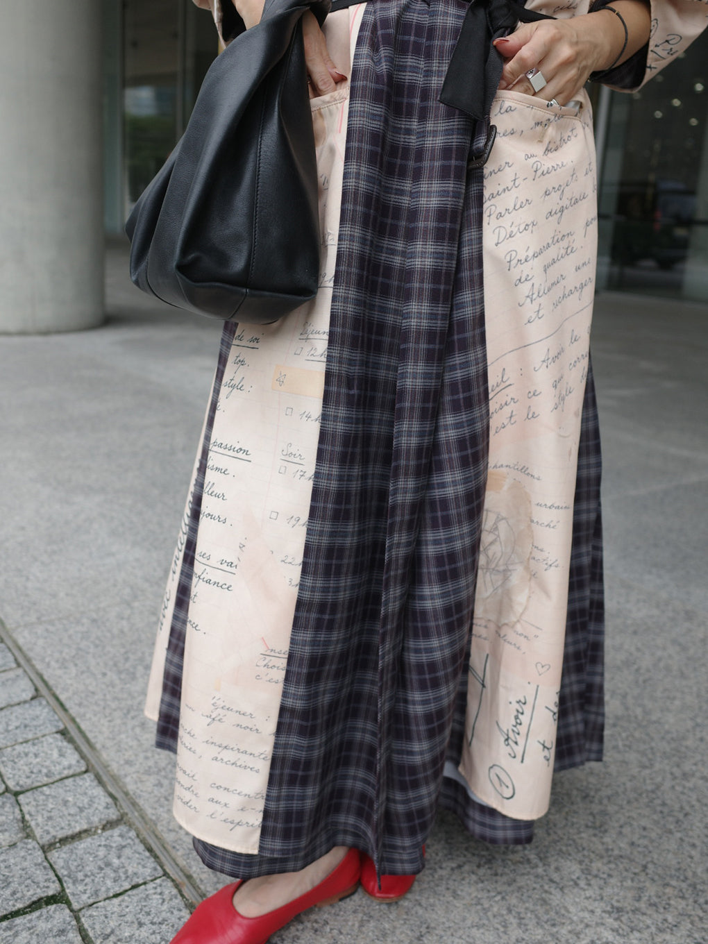 REVERSIBLE PARIS LETTER TRENCH COAT