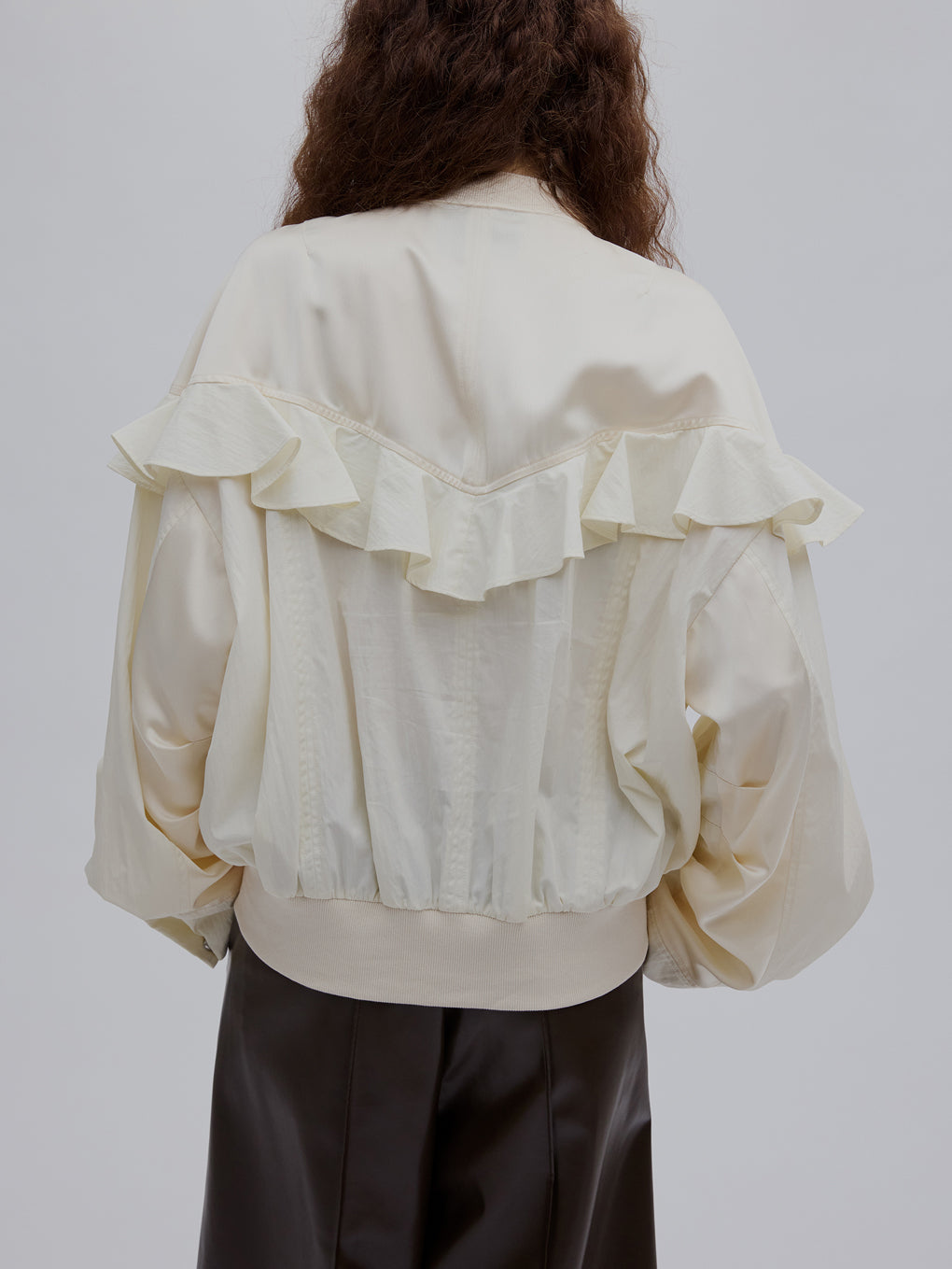 MILITARY NYLON FRILL BLOUSON