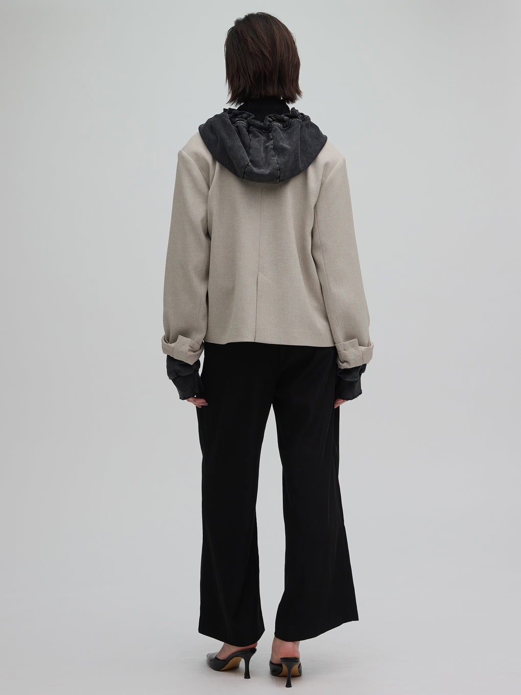 PIXEL FLOWER PRINT SHORT JACKET