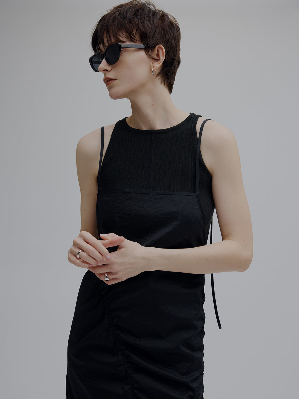 GATHER VEIL CAMI SKIRT