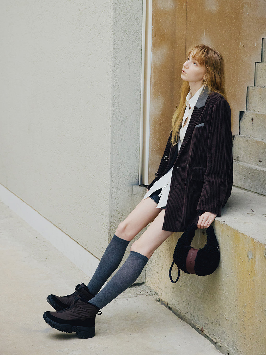 HUNTER×Ameri ANKLE ZIP SNOW BOOTS