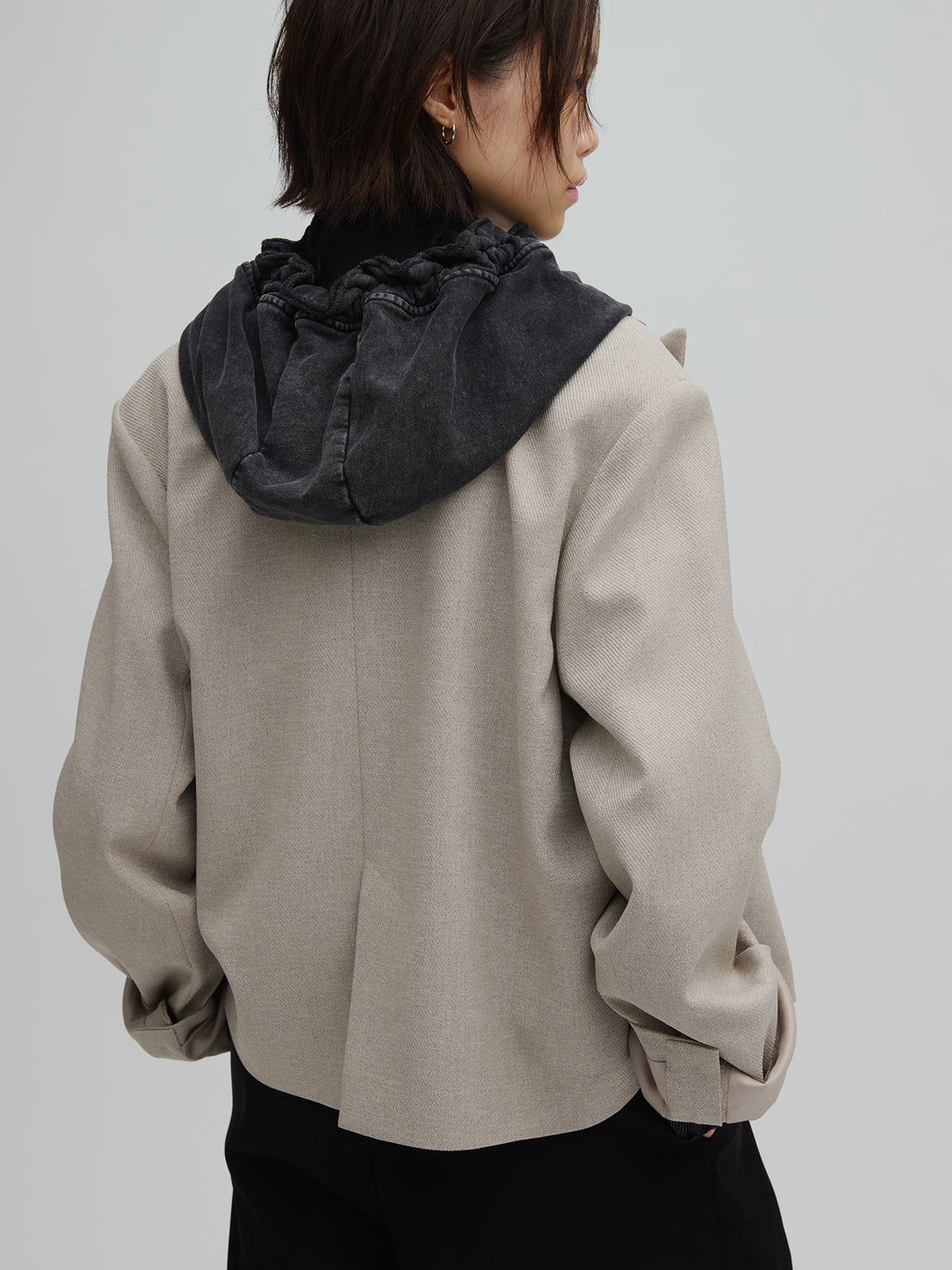 PIXEL FLOWER PRINT SHORT JACKET