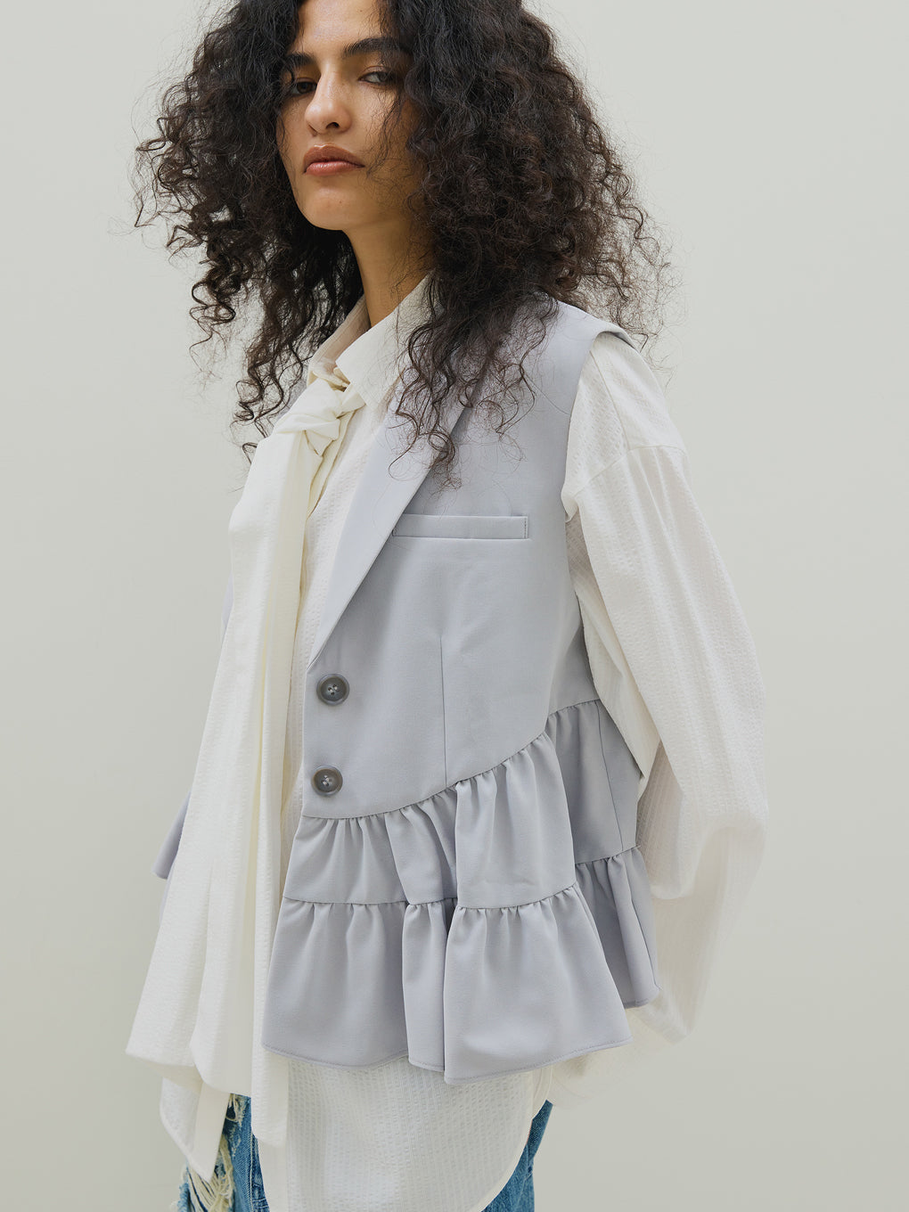 【未使用】お値下げしました！Frill vest pencil dress Frill vest pencil dress | DRESS,DRESS | ROOM903 online