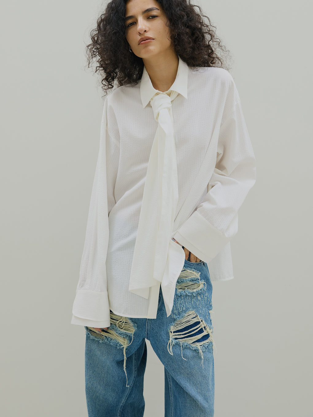 アメリ　アウター（値下げ中） Ameri（アメリ）の「【ポイント10％還元中】バンピーシアーダブル