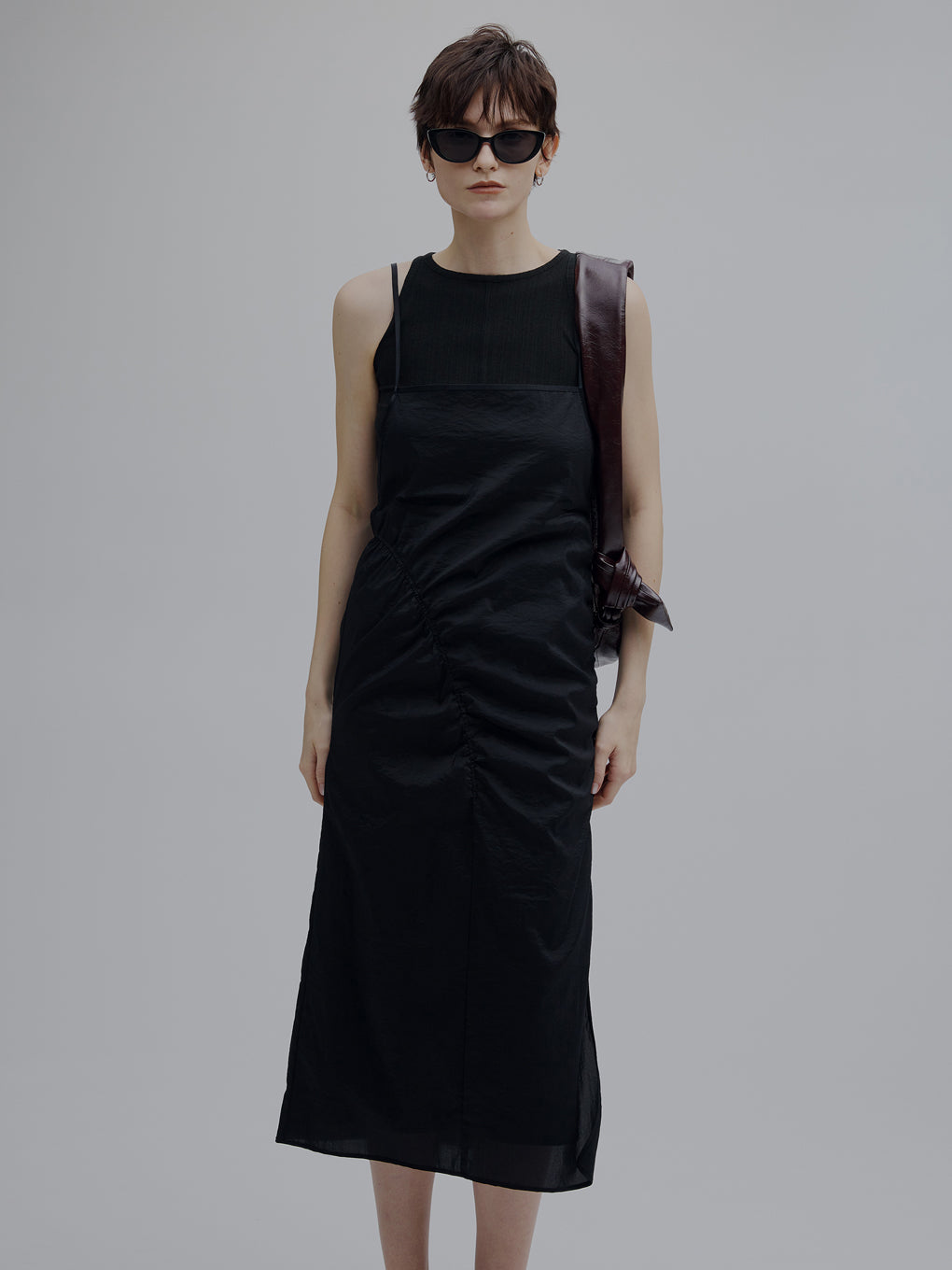 GATHER VEIL CAMI SKIRT