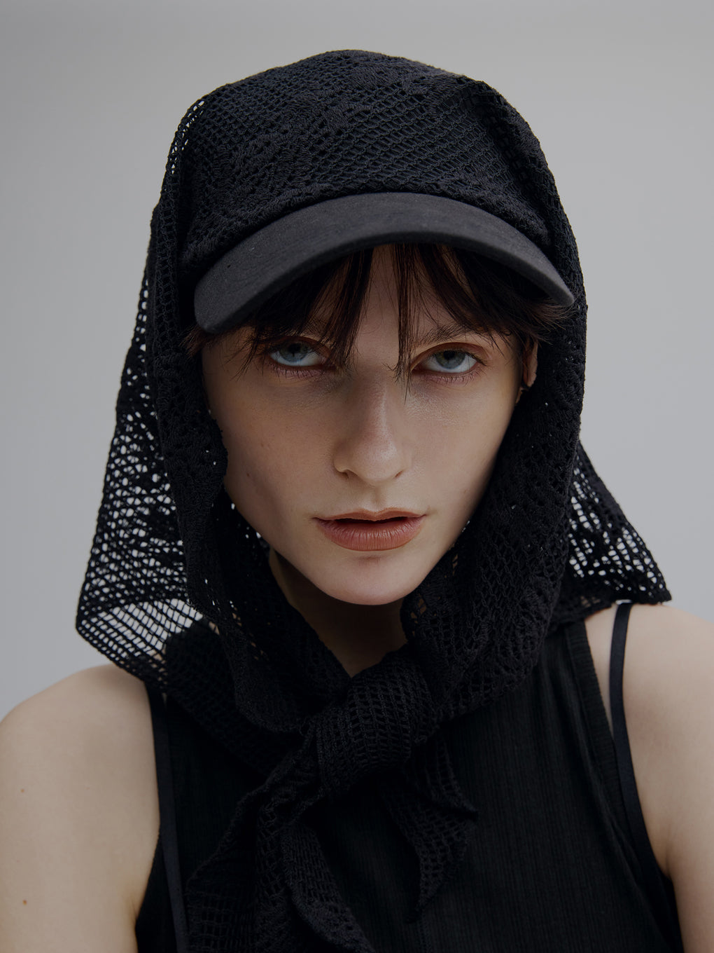 MESH DAMASK EMBROIDERY CAP