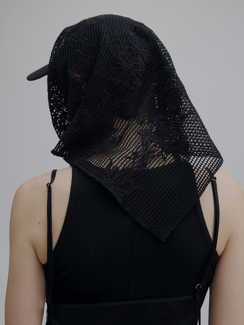 MESH DAMASK EMBROIDERY CAP