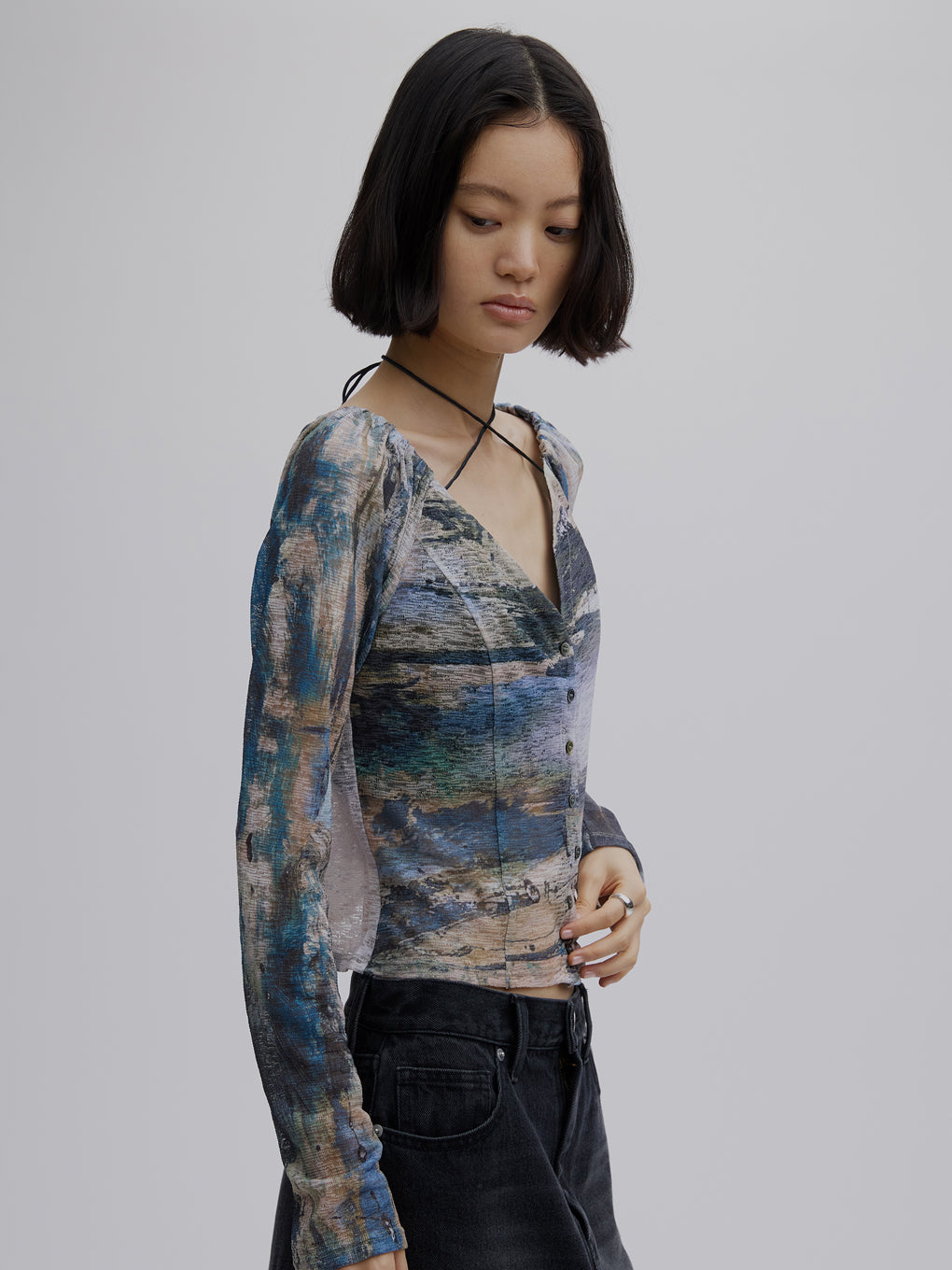 PAINTED TEXTURE ART TOP