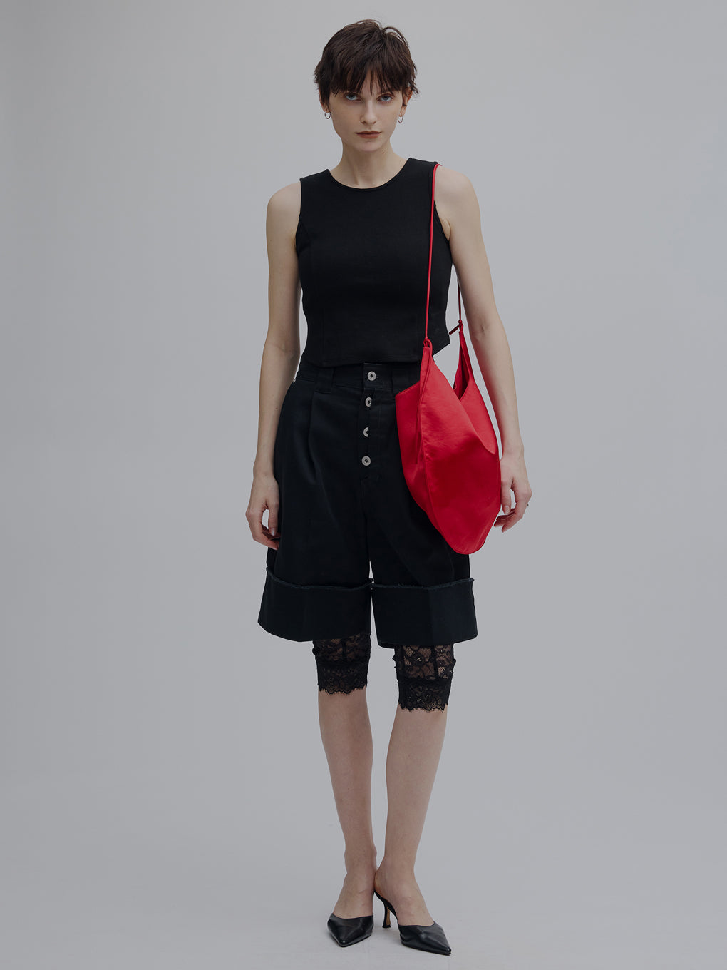 CURVE SATIN TOTE BAG