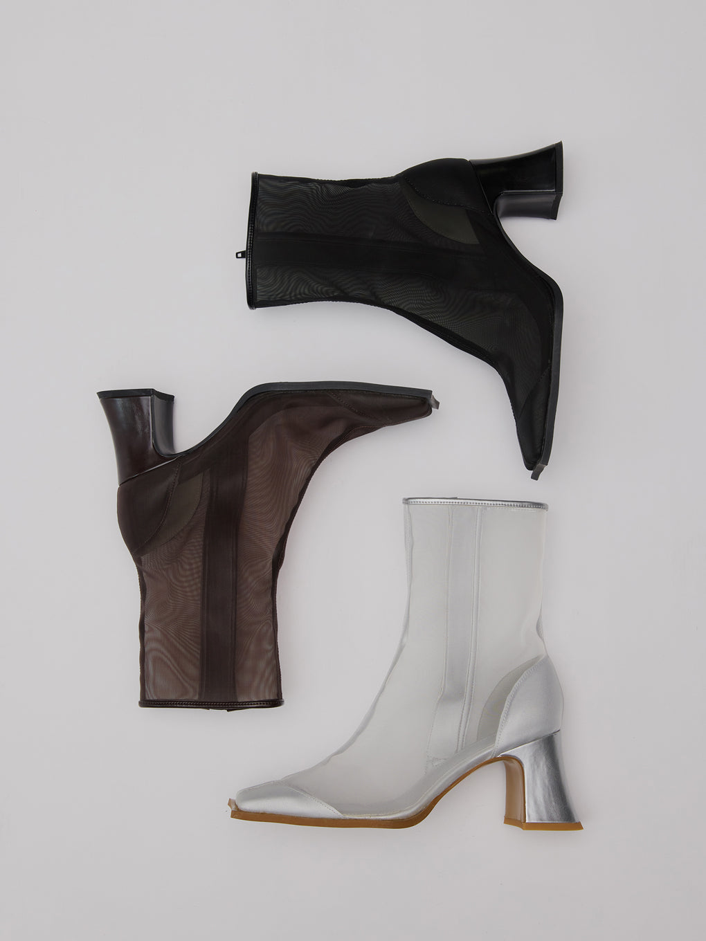 SHEER WAVE TOE BOOTS