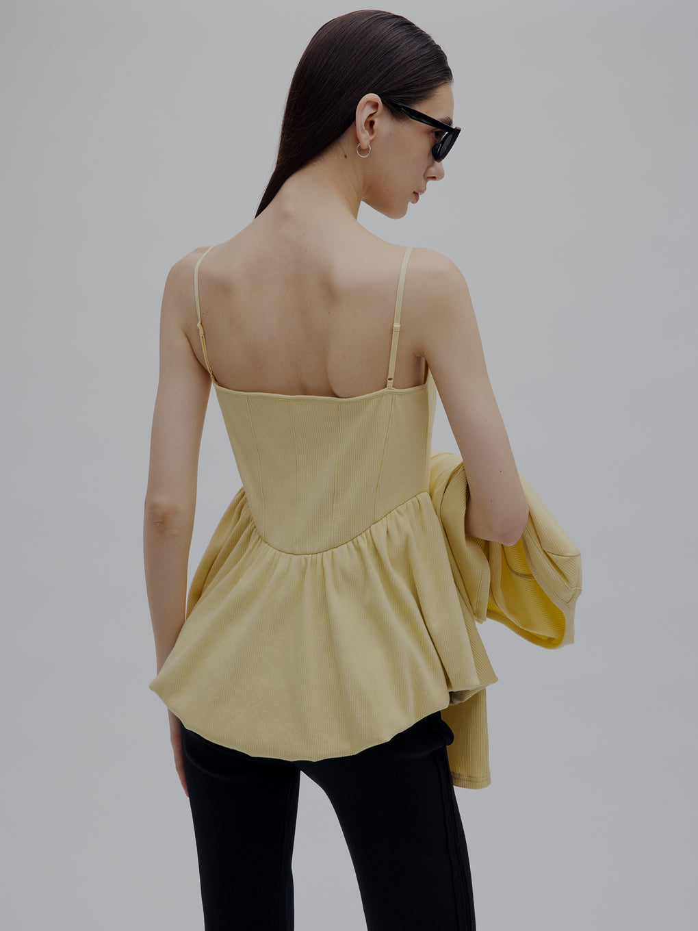 MEDI RIB BALLOON HEM CAMI TOP