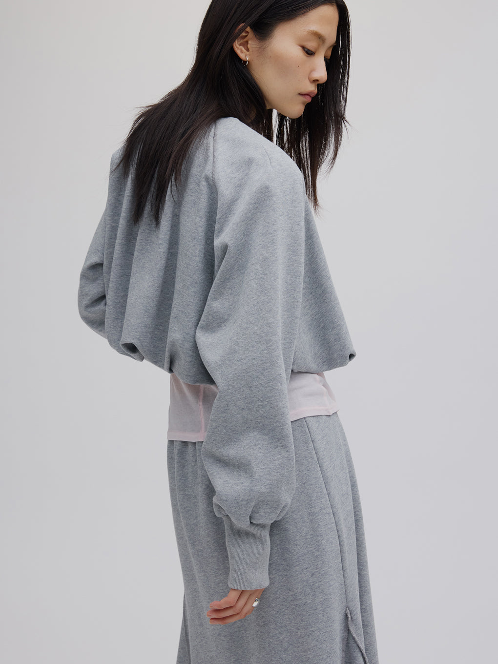 BALLOON SWEAT TOP WITH SKIRT