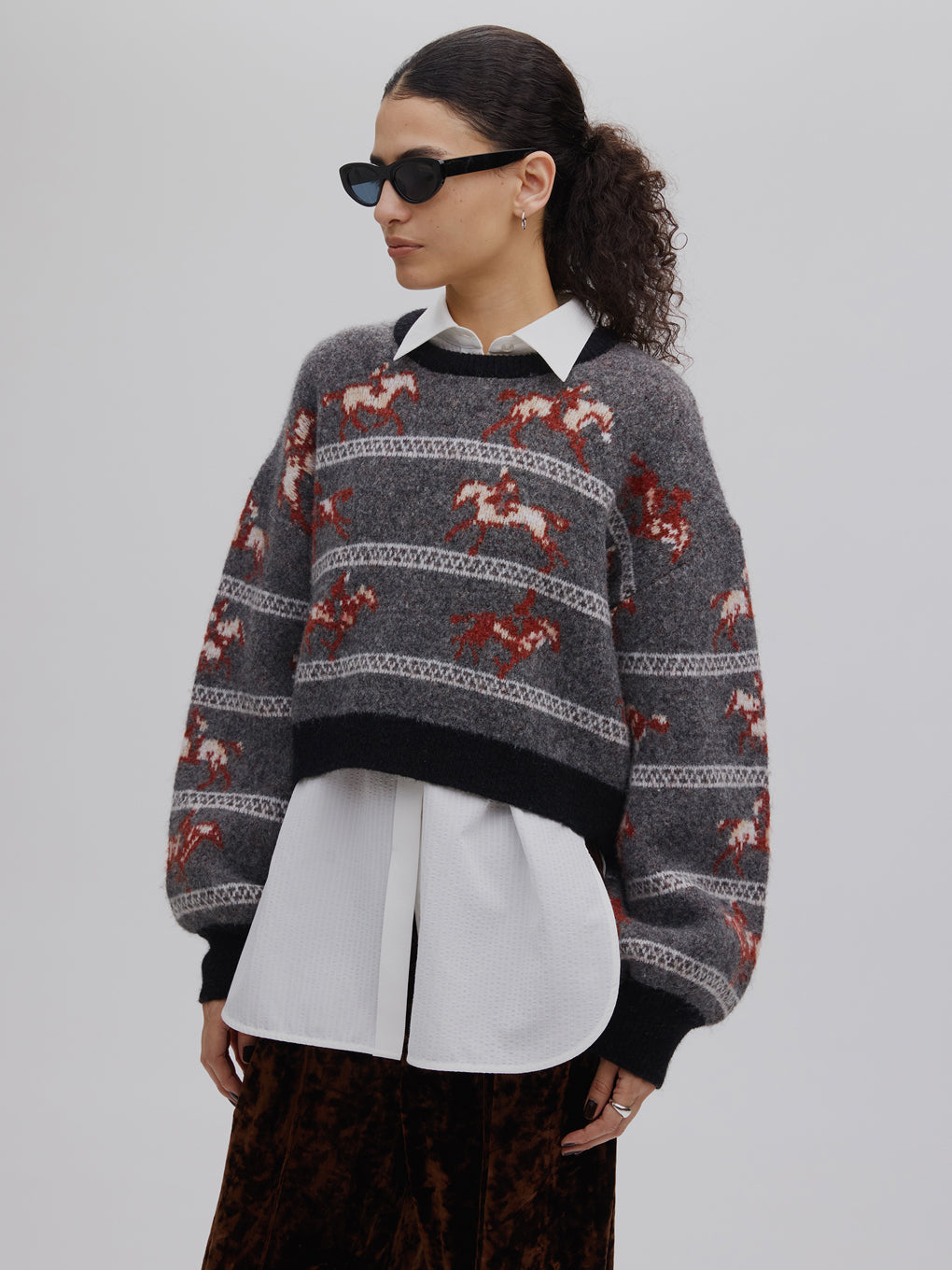 UND HORSE PATTERN KNIT