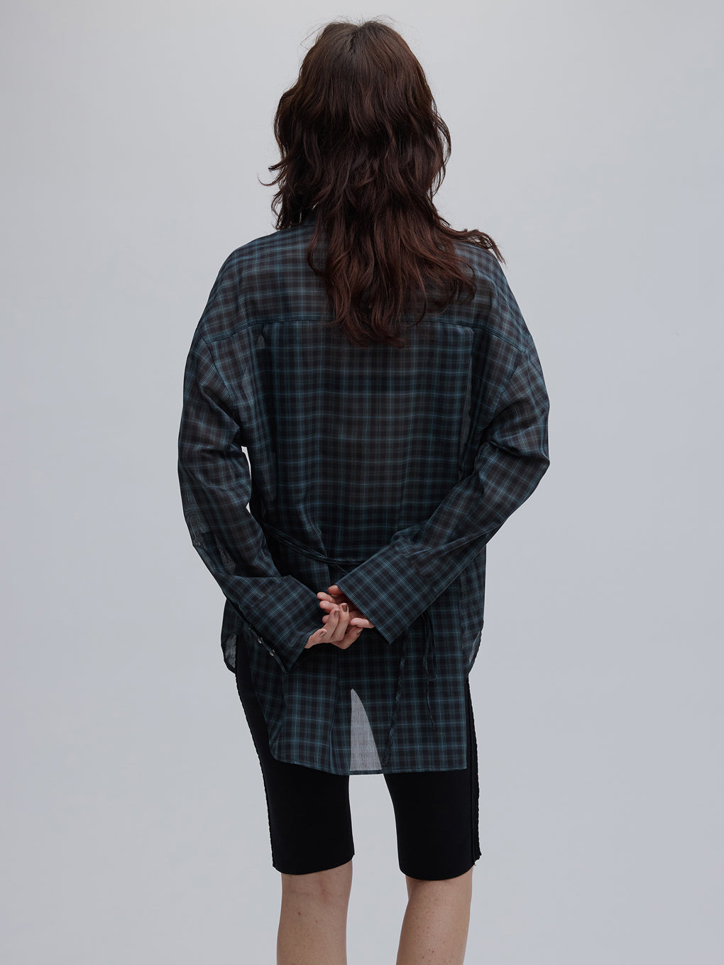 SHEER WAIST MARK OVERSIZE SHIRT