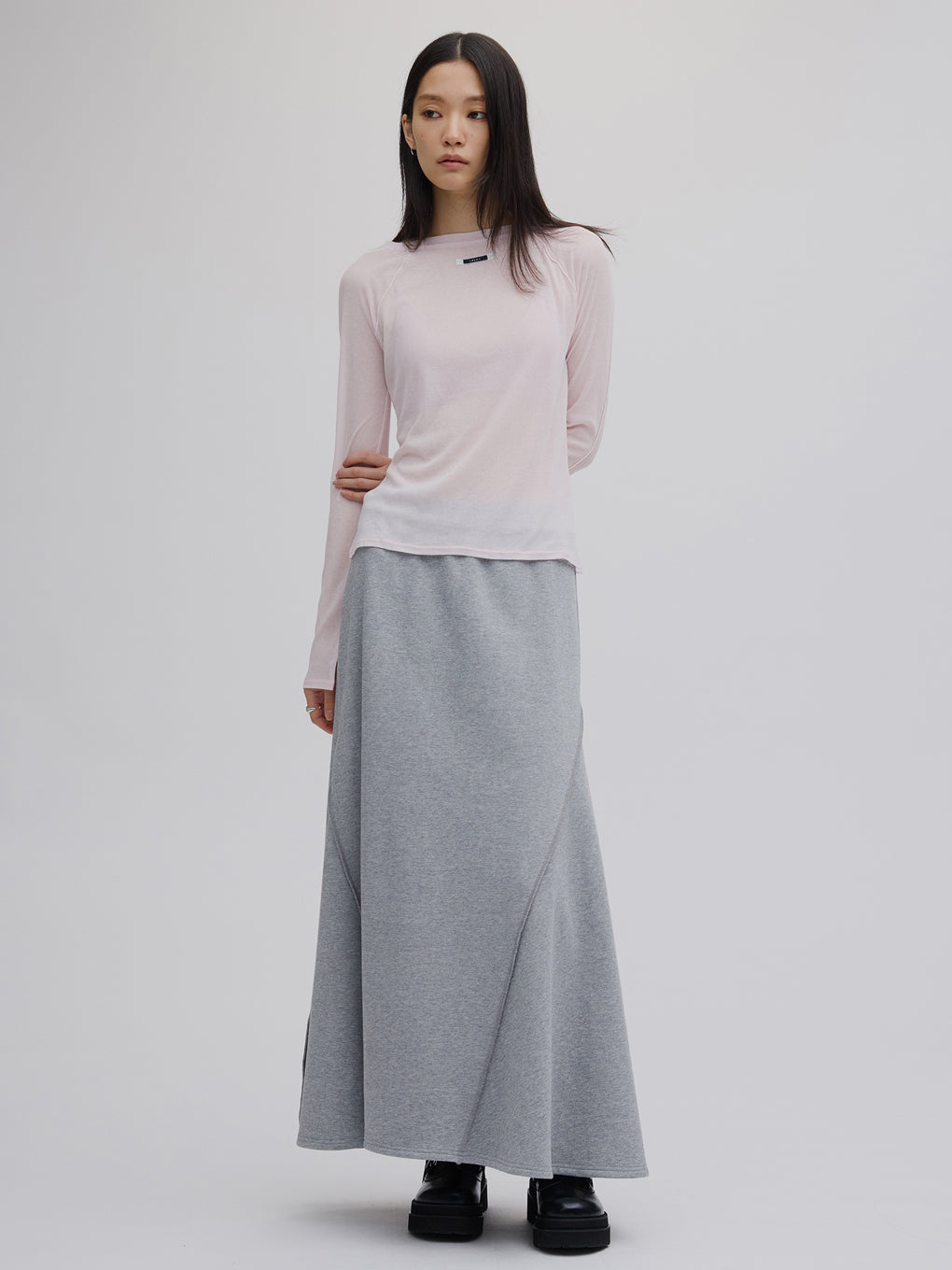 BALLOON SWEAT TOP WITH SKIRT