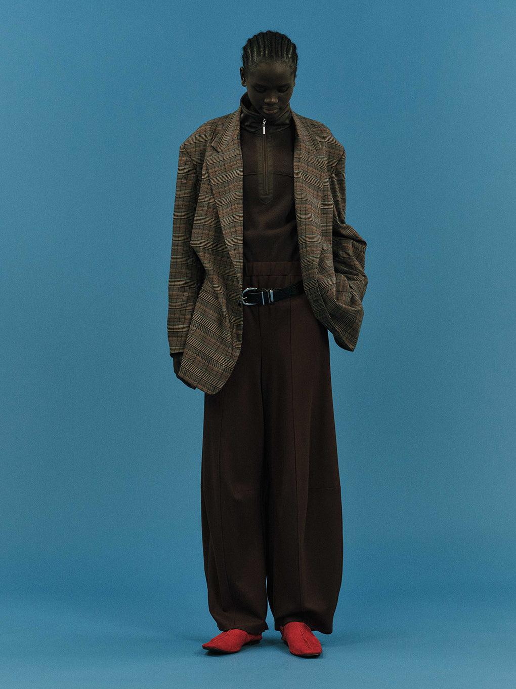 DEFORMATION TACK CHECK JACKET