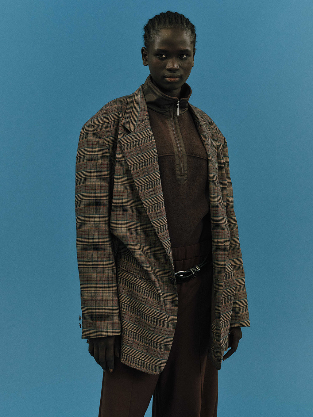 DEFORMATION TACK CHECK JACKET