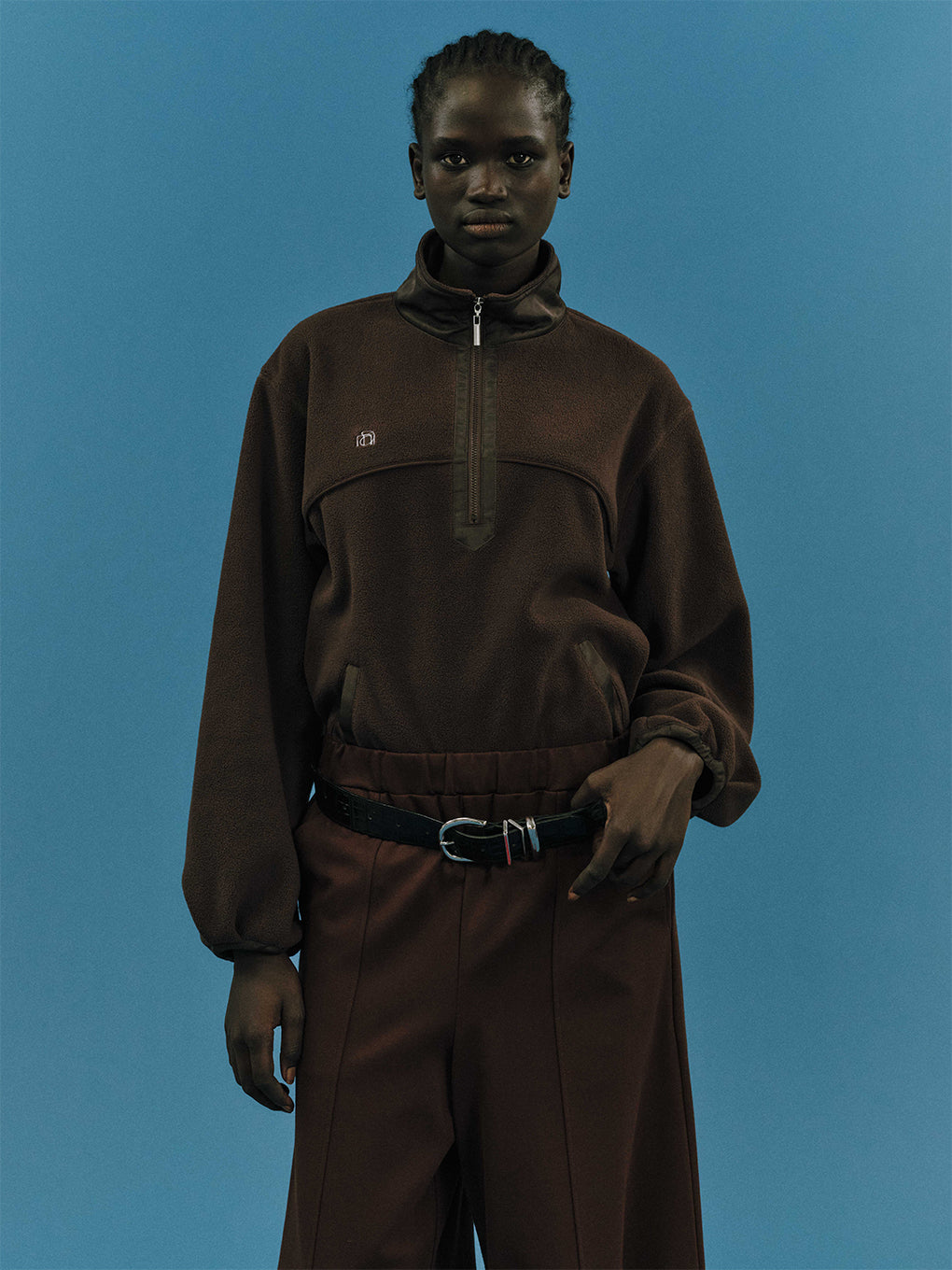 HALF ZIP FLEECE TOPS